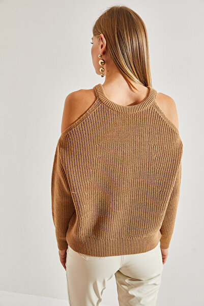 Bianco Lucci Dámský pletený svetr mimo rameno