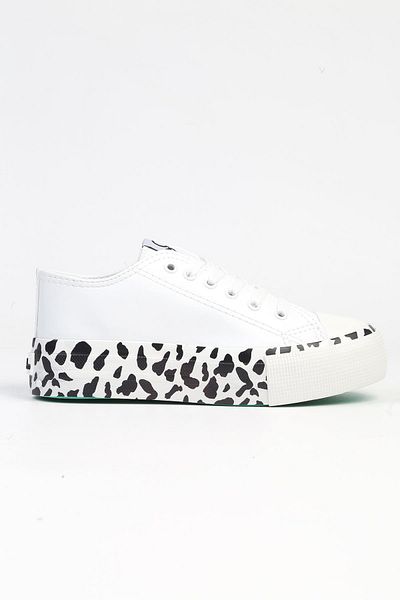 Benetton ® |   BN-31027 - 3570 White Dalmatian - Pantofi sport pentru femei