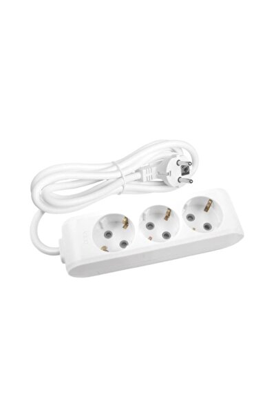 VİKO 3 Lü Priz 3x1,5 Mm Uzatma Beyaz 8 Mt.