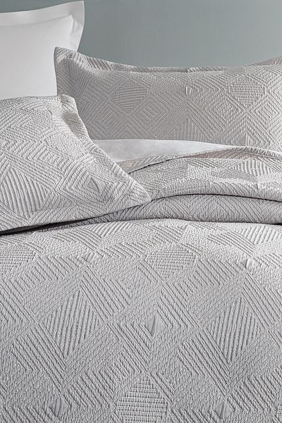 Puffy Shay Double Bedspread Set - Gray