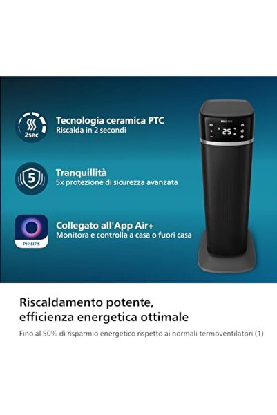 Philips 5000 Serisi seramik fanlı ısıtıcı, 2 saniyede anında ısıtma