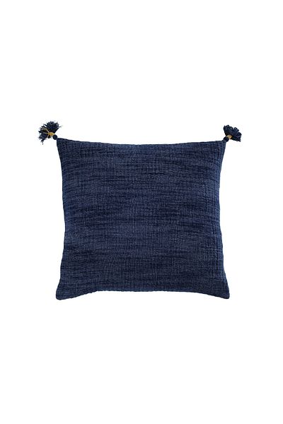 Buldans Rivoli Velvet Textured Throw Pillow with Pompom 45x45 cm