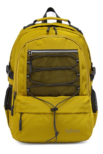 KAFF Young 51534 Yellow Yellow Unisex Multi-Pocket Water Resistant Backpack