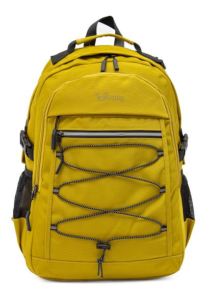 KAFF Young 51537 Yellow Yellow Unisex Multi-Pocket Water Resistant Backpack