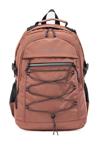KAFF Young 51537 Pink Pink Unisex Multi-Pocket Water Resistant Backpack