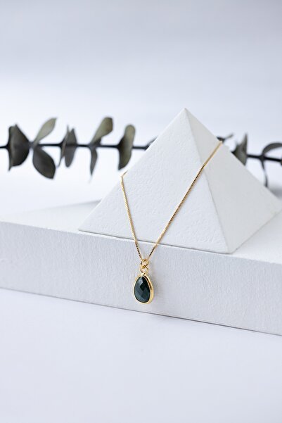 art and crafts jewelry Mayıs Burç Taşı Zümrüt 925 Gümüş Kolye