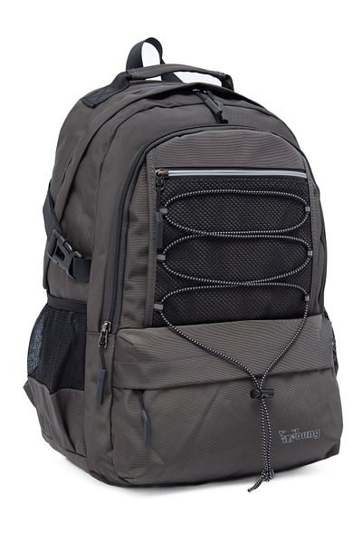 KAFF Young 51534 Gray Gray Unisex Multi-Pocket Water Resistant Backpack