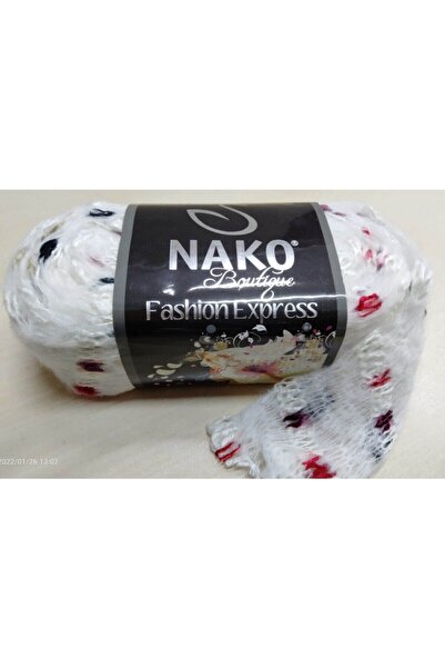 NAKO Boutique Fashion Express Örgü Yünü Beyaz 60203