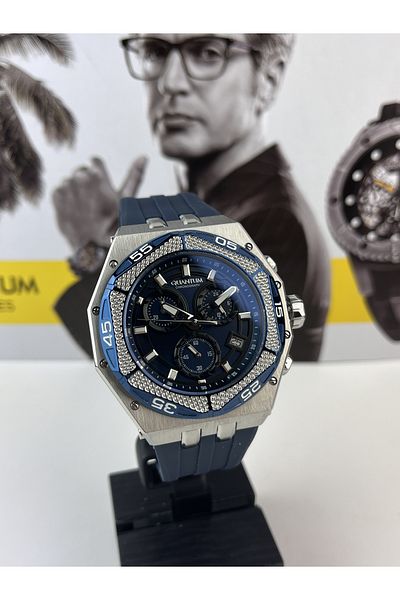 Quantum Men's Sports Wristwatch 100 Meters Waterproof