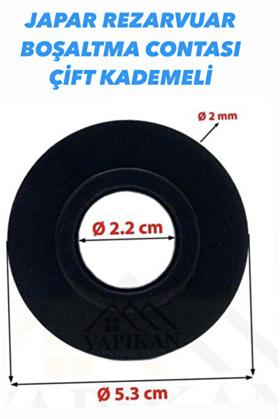 JAPAR GÖMME REZERVUAR İÇ TAKIM REZERVUAR BOŞALTMA CONTASI SİYAH 2 KATMANLI