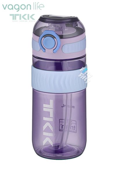 Vagonlife TKK 550 ML Bpa Free Tritan Water Flask with Straw and Carrying Handle FFTKK1016-550ML with Straw