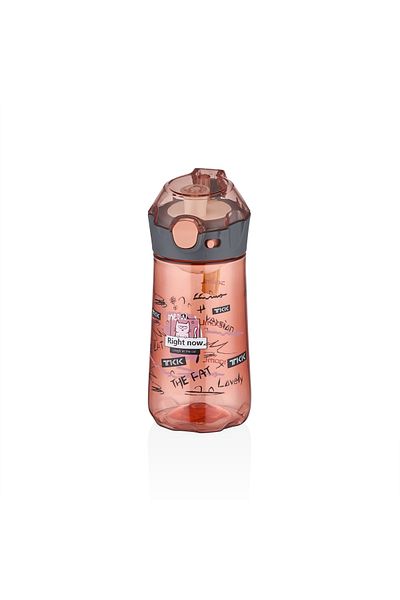 Vagonlife TKK 400ml Children's Water Bottle Without Straw With Carrying Strap Strainer Lockable Lid