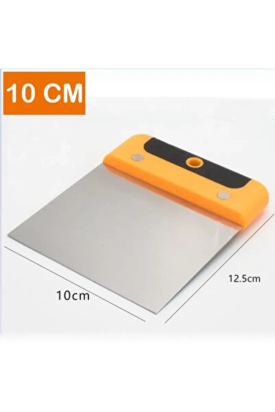 Genel Markalar Turuncu Çikolata Spatulası, Sapsız, 10 cm, Hassas ve Kullanışl...
