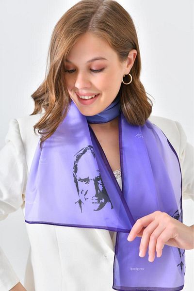İpekpark Republic Day Ataturk Themed Scarf