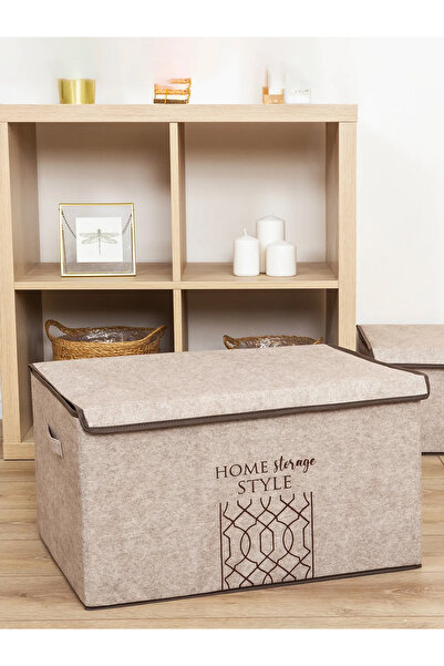 Smyak Keçe Kapaklı Çok Amaçlı Mega Plus Kutu Hurç 57x41x31 Cm