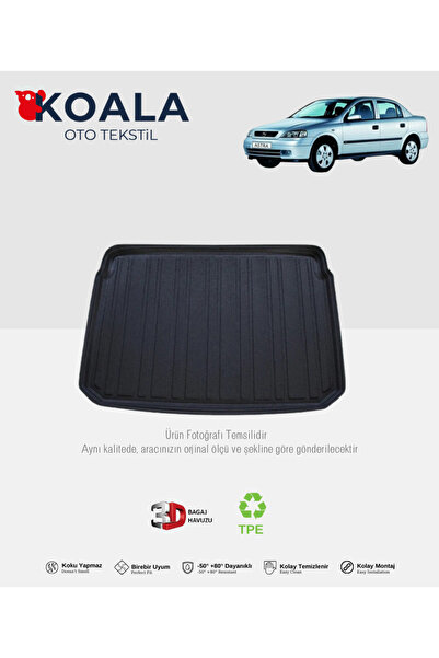 KoalaOtoTekstil Opel Astra G Sedan (1999-2006) 3d Bagaj Havuzu