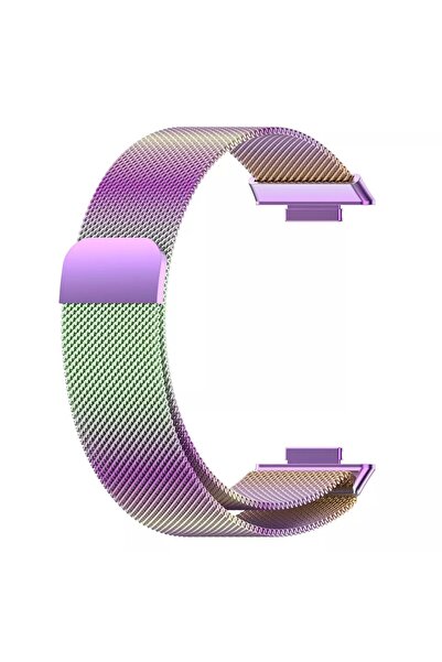 Tagomoon Huawei Watch Fit 2 Uyumlu Hasır Metal Örgü Işlemeli Mıknatıslı Kordo...