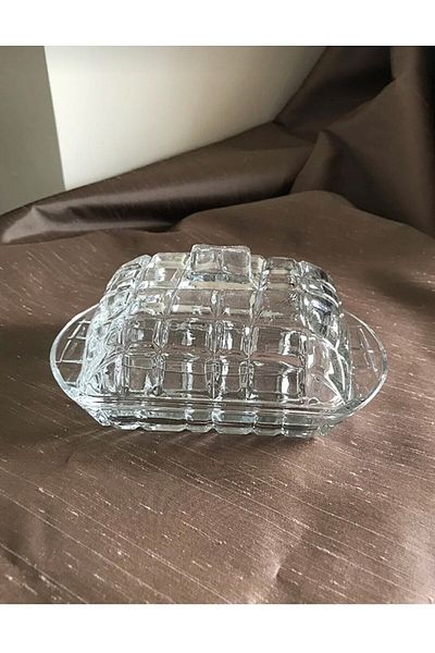 zemshop 4 Pieces Glass Butter Storage Container with Lid for Breakfast
