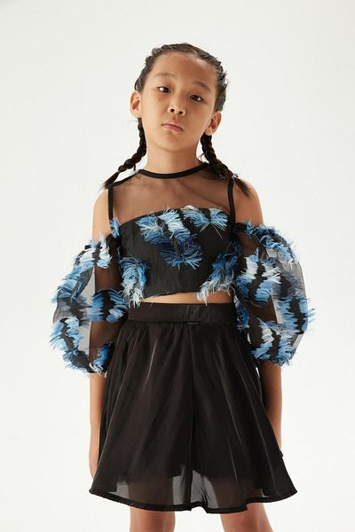 Tyess Черна блуза за момиче 23FW0TJ4602