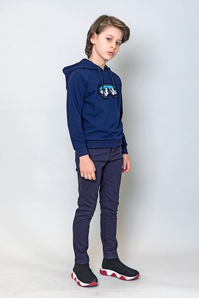 incity Тъмносин суичър с качулка за момче
