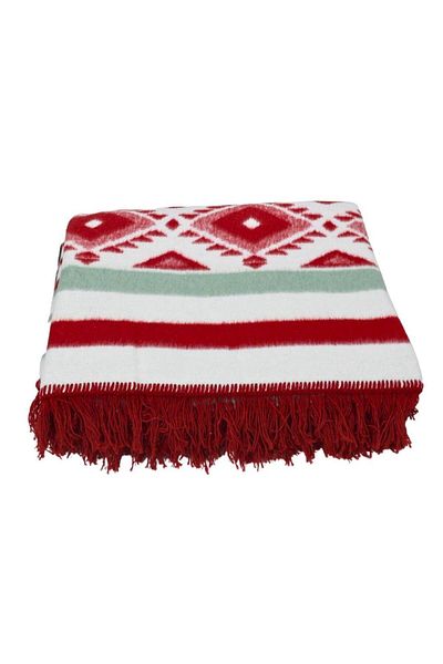 KESİMOĞLU Silk Jungle Double Cotton Blanket Red 180*220