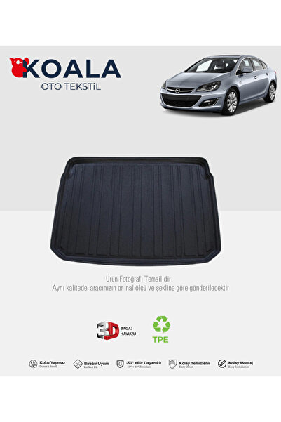 KoalaOtoTekstil Opel Astra J Sedan (İnce Stepne) (2012 ve Sonrası) 3d Bagaj H...