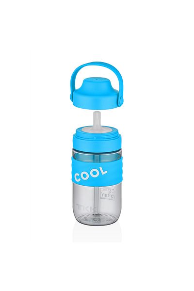 Vagonlife TKK 550ml Cool Silicone Body Children's Water Bottle with Soft Straw