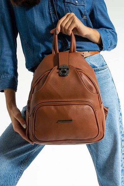 YOGII Banes Model School Casual Δερμάτινη Γυναικεία Τσάντα VIP Luxury Multi-Eye Functional