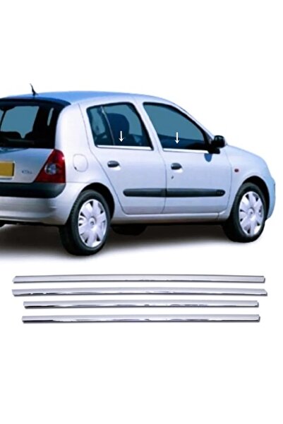 Genel Markalar Renault Clio 2 Hb Krom Cam Çıtası 4 Kapı P.çelik 1998-2005 Arası