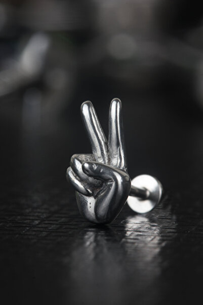 depozoom Cerrahi Çelik Kıkırdak Tragus Helix Labret Barış Piercing