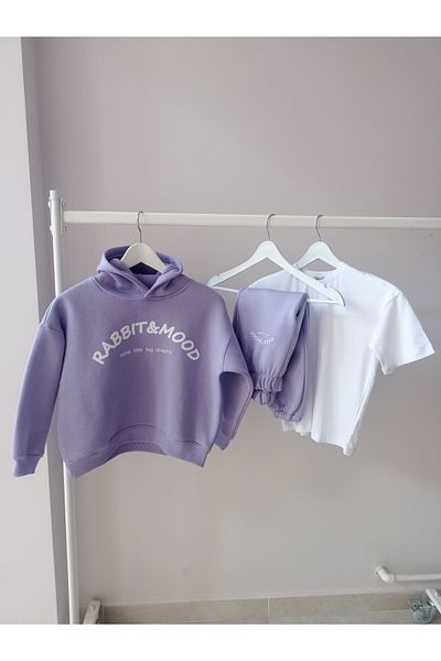 Dennis Denise Winter Cotton Oversize Unisex Kids Tracksuit Set Sweatshirt Trousers