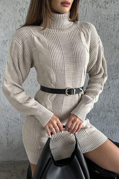 nosia fashion Πλεκτό Μίνι Πλεκτό Φόρεμα