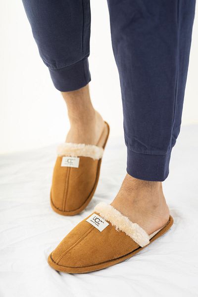 diya shoes Унисекс пухкави домашни чехли Чехлите не издават звук с кожена стелка Миещи се зимни чехли за гости