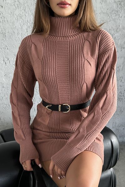 nosia fashion Πλεκτό Μίνι Πλεκτό Φόρεμα