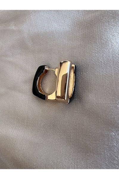 Venüs Accessory Square Colored Steel Earrings