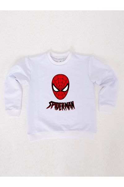 SPIDERMAN printed spiderman cotton fabric children's sweatshirt
