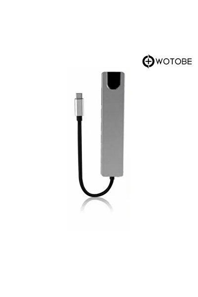 Genel Markalar 8'i 1 Arada 4K 60Hz USB Type C SD TF HDTV Rj45 Dönüştürücü Hub