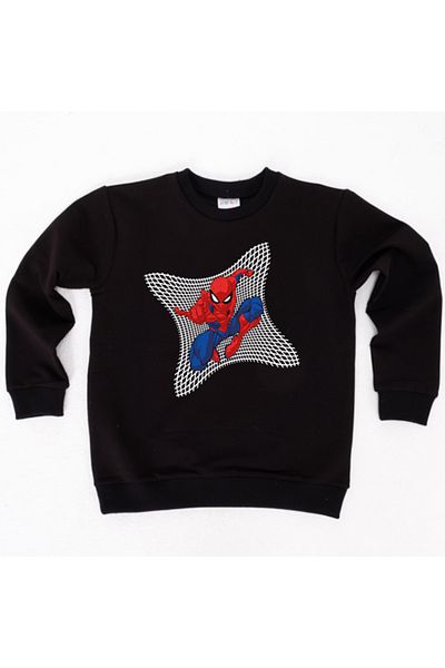 SPIDERMAN Hanorac pentru copii din țesătură de bumbac spiderman imprimat