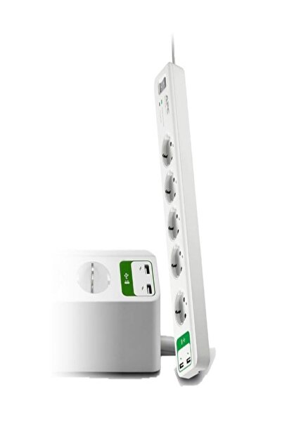 Schneider Electric Schneider 5'li 2 Adet Usb Çıkışlı Akım Korumalı Priz