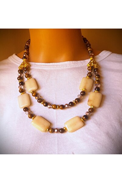 Asteria Elite Kaplan Gözü Kuvars 2 Sıralı Negatif Enerji Kalkanı Ve Para Geti...