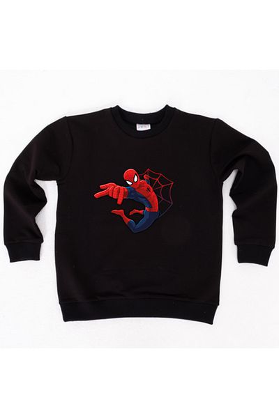 SPIDERMAN Hanorac pentru copii din țesătură de bumbac spiderman imprimat