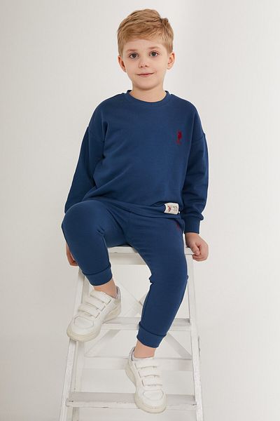 U.S. Polo Assn. ΒΑΣΗ. Polo Assn. Σετ φόρμας για αγόρι με άδεια Classic Crew Neck