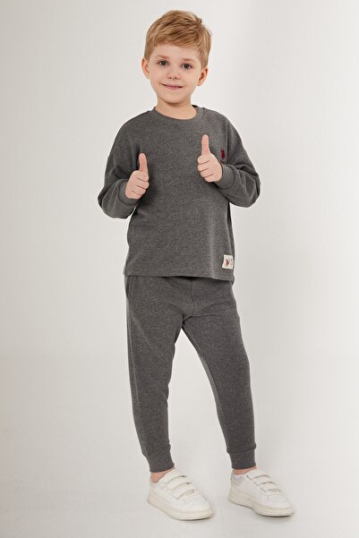 U.S. Polo Assn. U.S. Polo Assn. Erkek Çocuk Lisanslı Klasik Bisiklet Yaka Eşofman Takımı