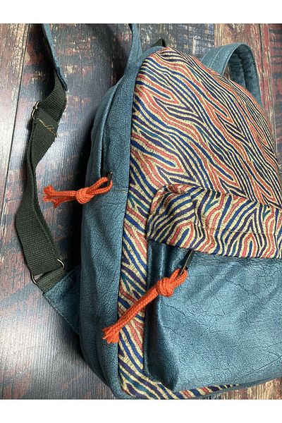 Street Bag Likya Ethnic Αυθεντικό σακίδιο πλάτης με μποέμ με μοτίβο καθημερινής χρήσης Τσάντα ταξιδιού