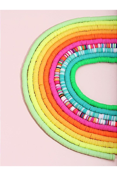 RLX BUJİTERİ 10 Culori Mărgele Fimo Culori Mixte 6 Mm Argilă Polimerică Fimo