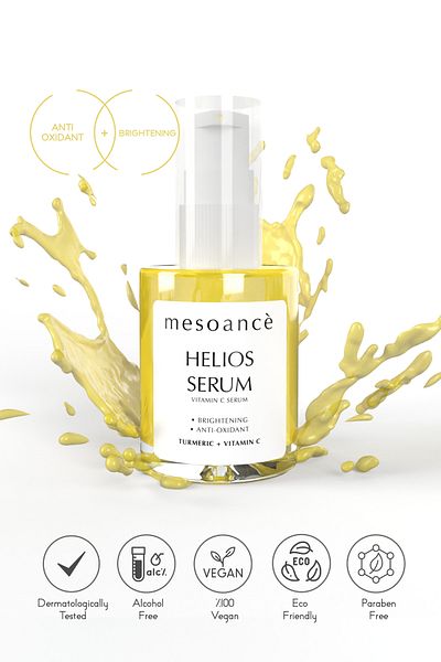Mesoance Helios Skin Serum Moisturizing Anti-Blemish and Acne Antioxidant Vitamin C Serum - 30 ml