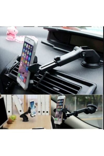 Genel Markalar Uzayabilen Vantuzlu Cep Araç Telefon Tutucu Oto Araba Içi Tele...