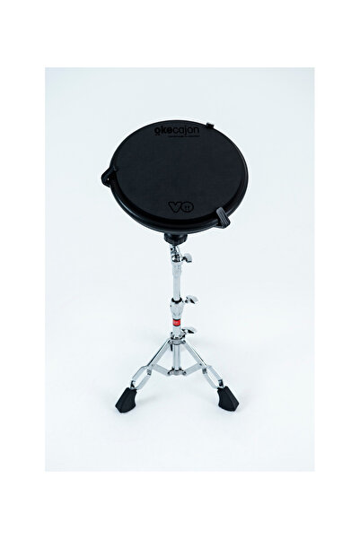 okecajon Volkan Öktem Signature Practice Pad, 25 Cm (10 Inç) Çift Taraflı Minder Pad, Davul Çalışma Pedi, Pad