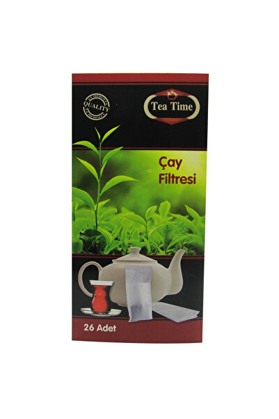TEA TIME Çay Filtresi 26'lı 2 Paket Toplam 52 Filtre Premium Kalite L Boy