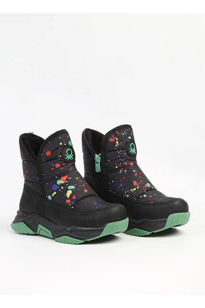 Benetton Black - Green Women's Boots BN-50046 Black Green
